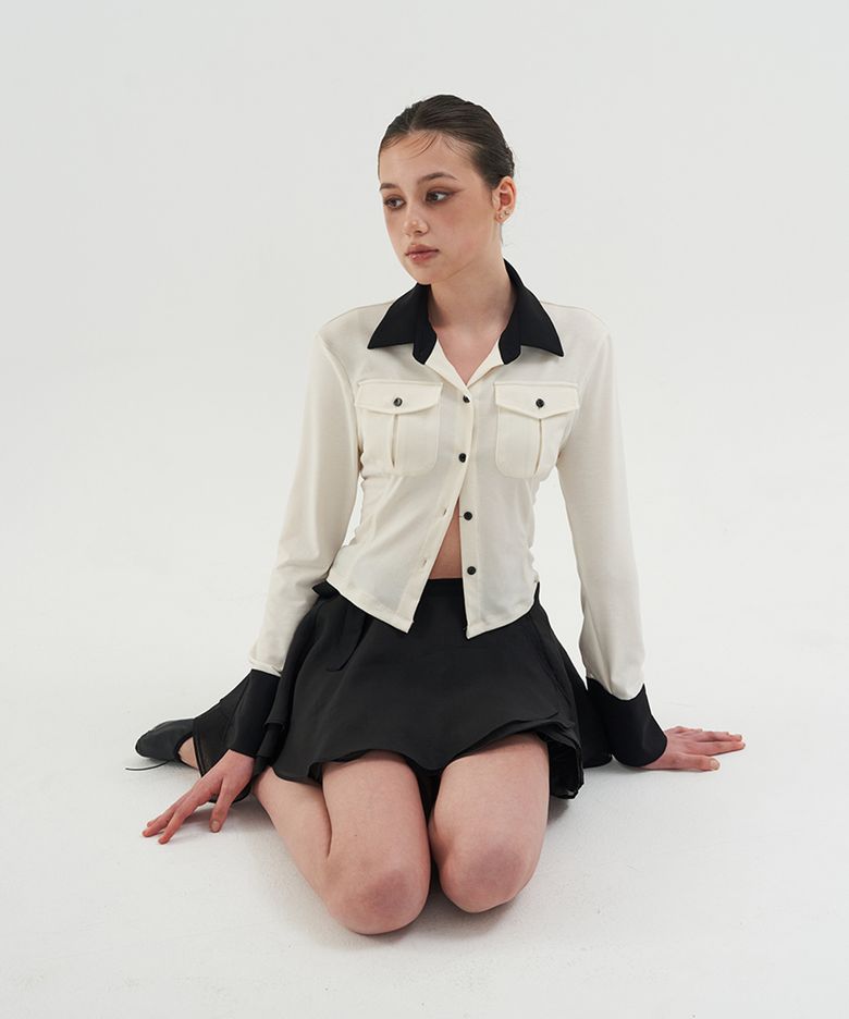COLORED SLIM SHIRTS IVORY
