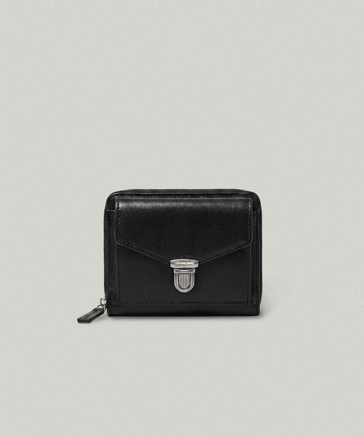 폴뉴아(FOLNUA) PORTE ZIPPER WALLET (BLACK)