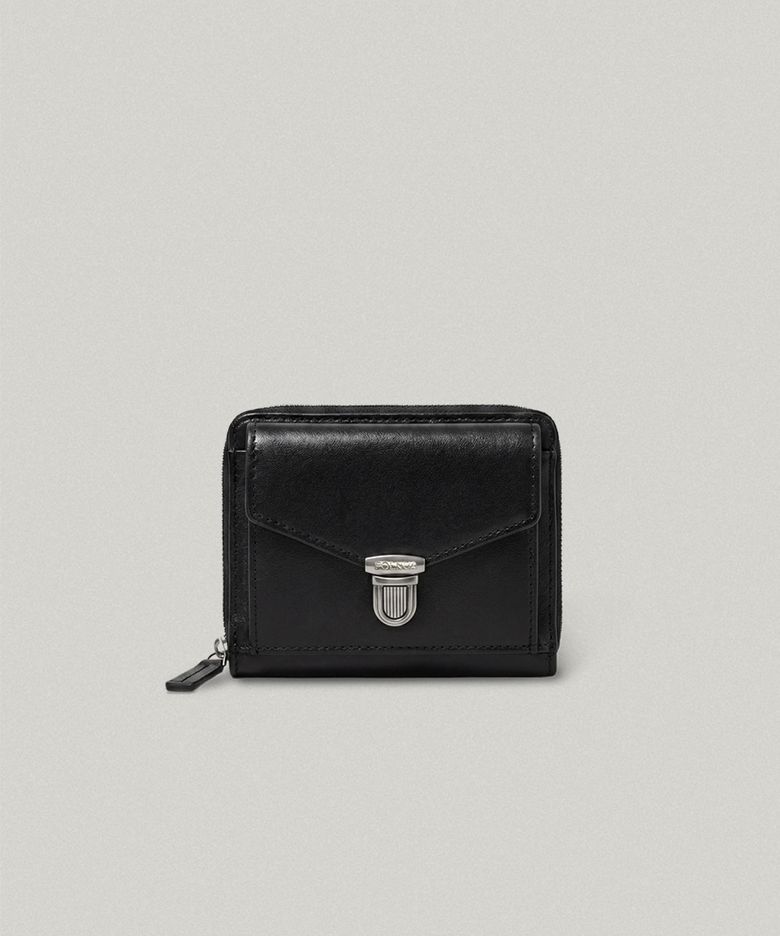 PORTE ZIPPER WALLET (BLACK)