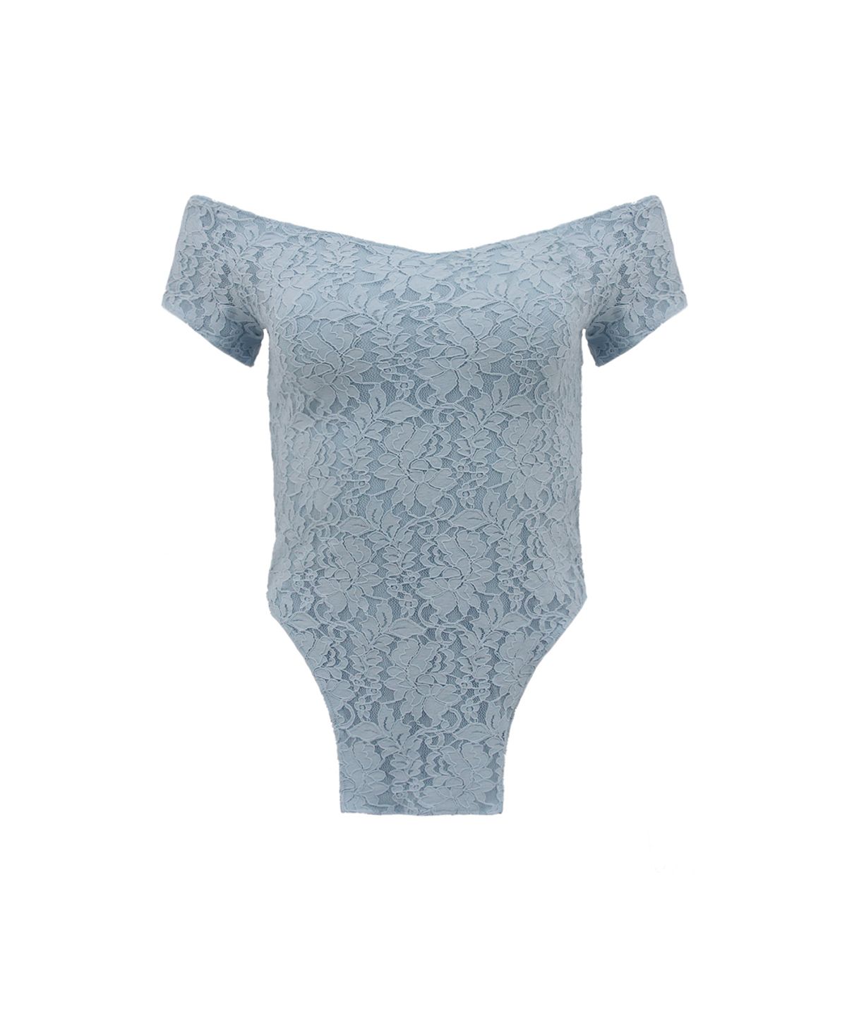 오드원아웃(ODDONEOUT) BACK STRING FLOWER LACE TOP SKY