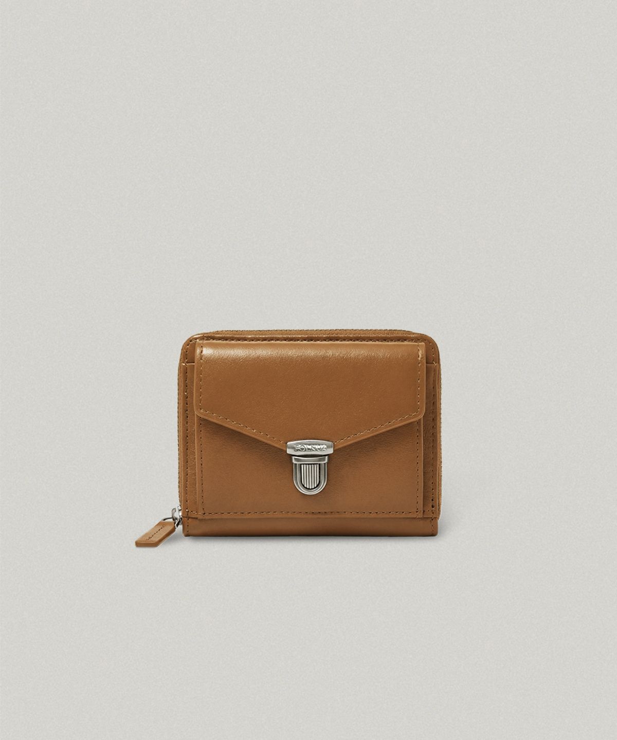 폴뉴아(FOLNUA) PORTE ZIPPER WALLET (ALMOND)
