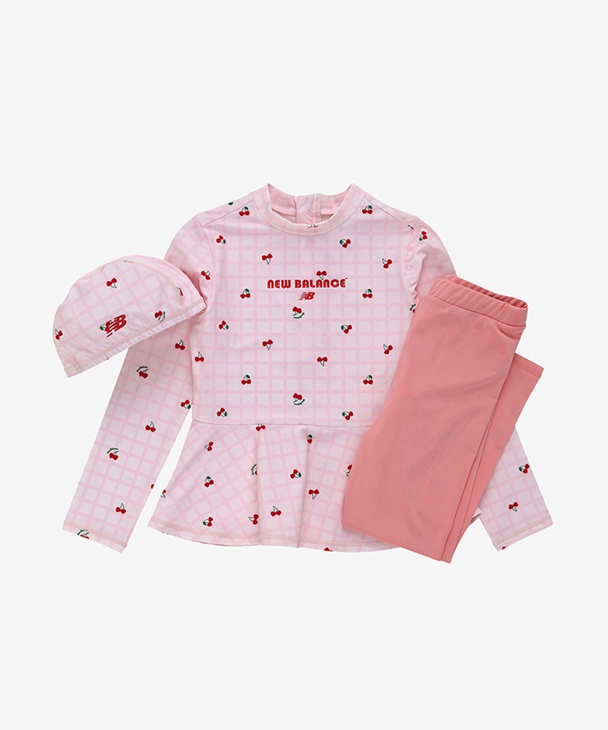 뉴발란스 키즈(NEWBALANCEKIDS) NBgC Cherry Blossom_아동 플레어 래쉬가드 레깅스 셋업 NK9RG3772G25