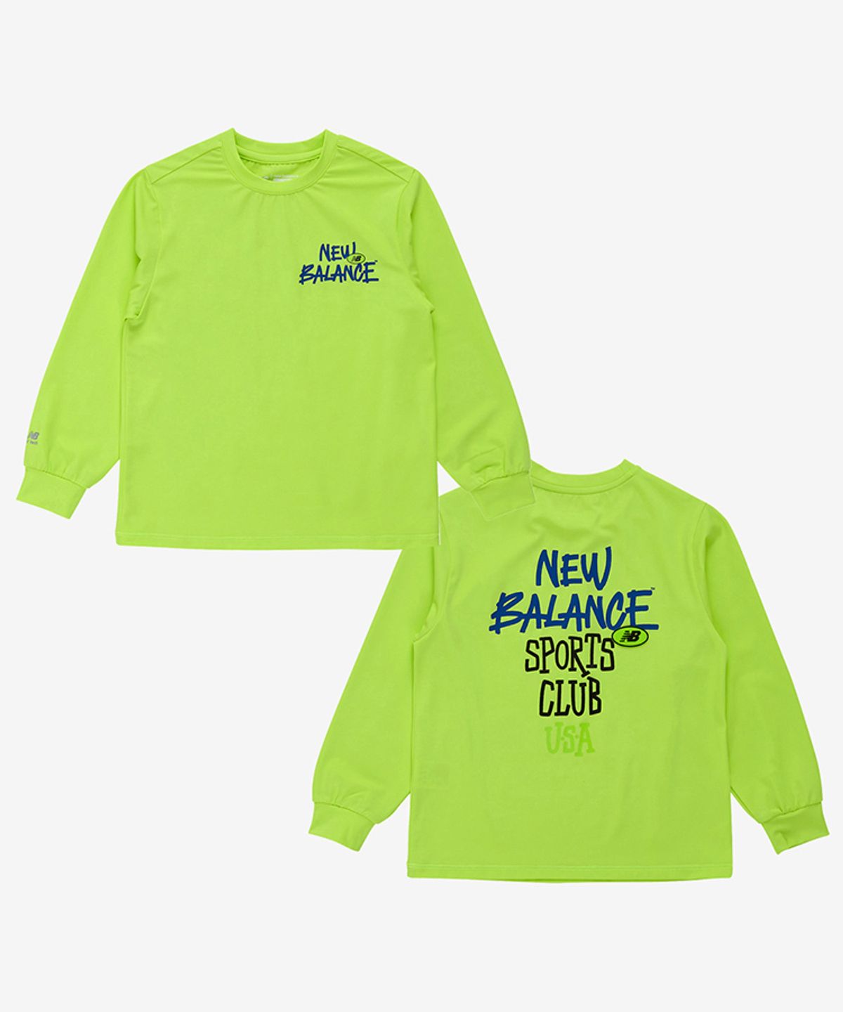 뉴발란스 키즈(NEWBALANCEKIDS) Spotlight Hot Summer_아동 로고 포인트 긴팔 래쉬가드 티셔츠 NK9RG3973UAH