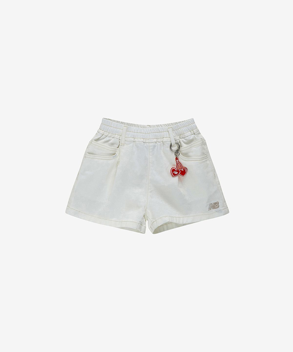 뉴발란스 키즈(NEWBALANCEKIDS) NBgC Cherry Blossom_아동 키링 포인트 데님 숏팬츠 NK9VG2771G39
