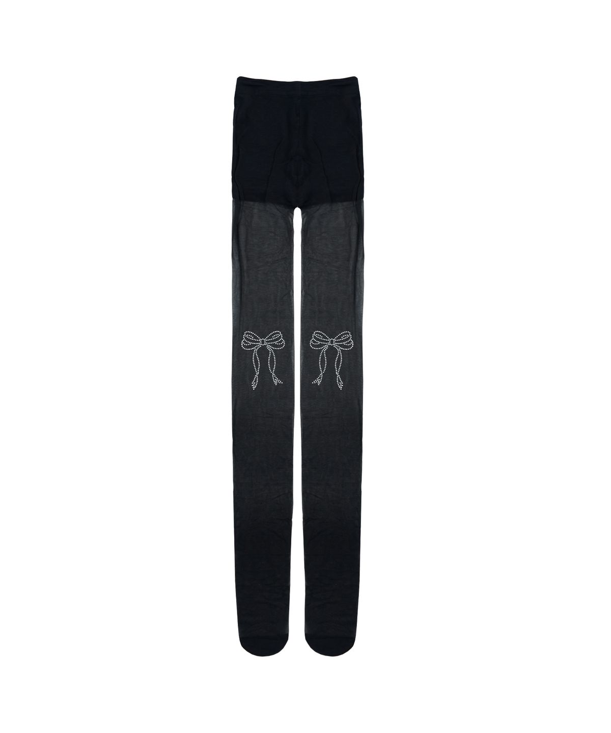 오드원아웃(ODDONEOUT) STONE RIBBON STOCKING BLACK