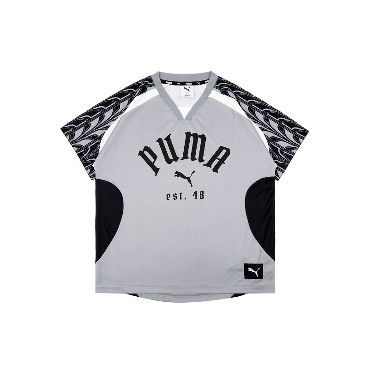 푸마 키즈(PUMA KIDS) 그래픽 라글란 매쉬 반팔티_PK62TL310