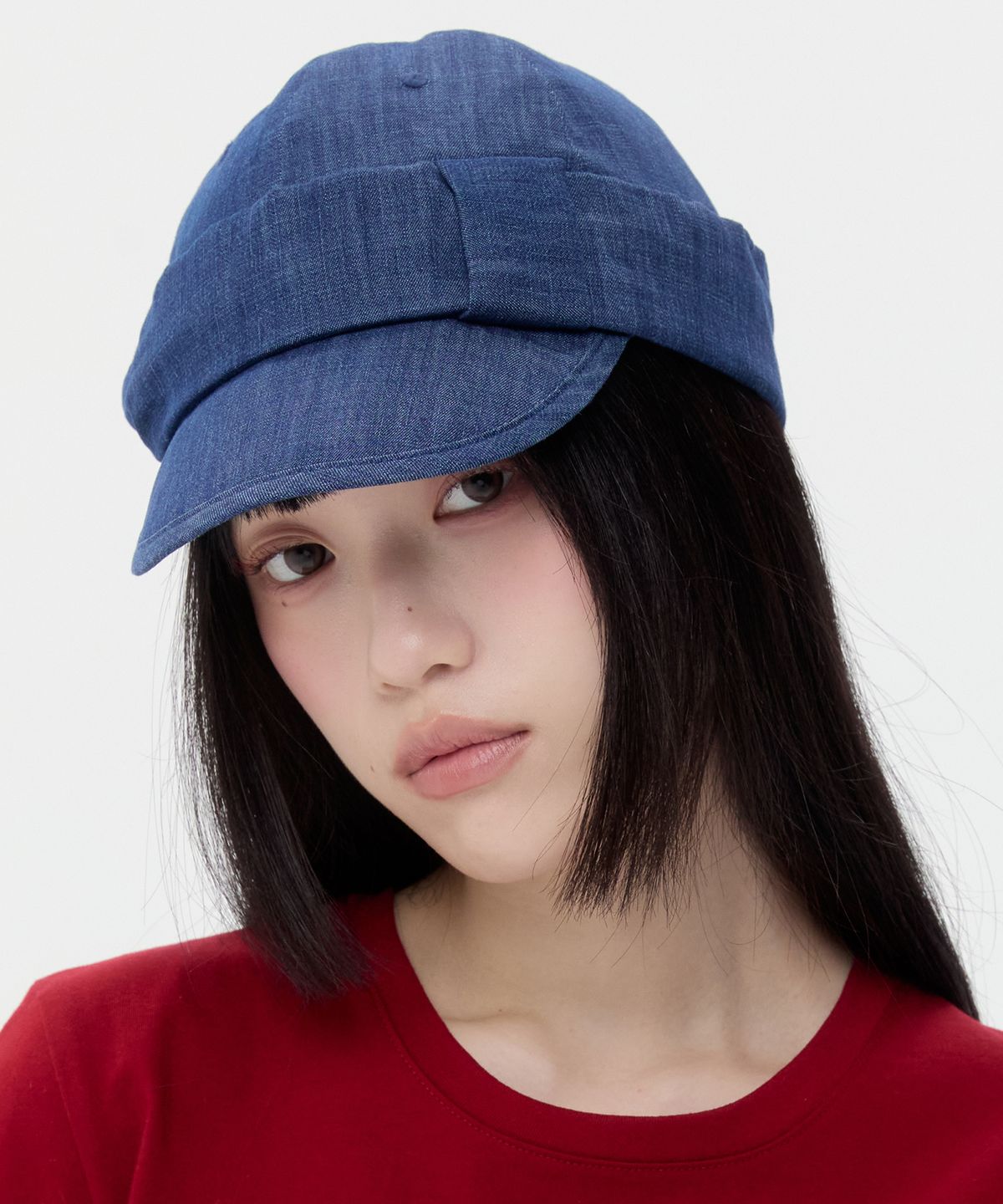 타입서비스(TYPESERVICE) Denim Belted Cap [Blue]