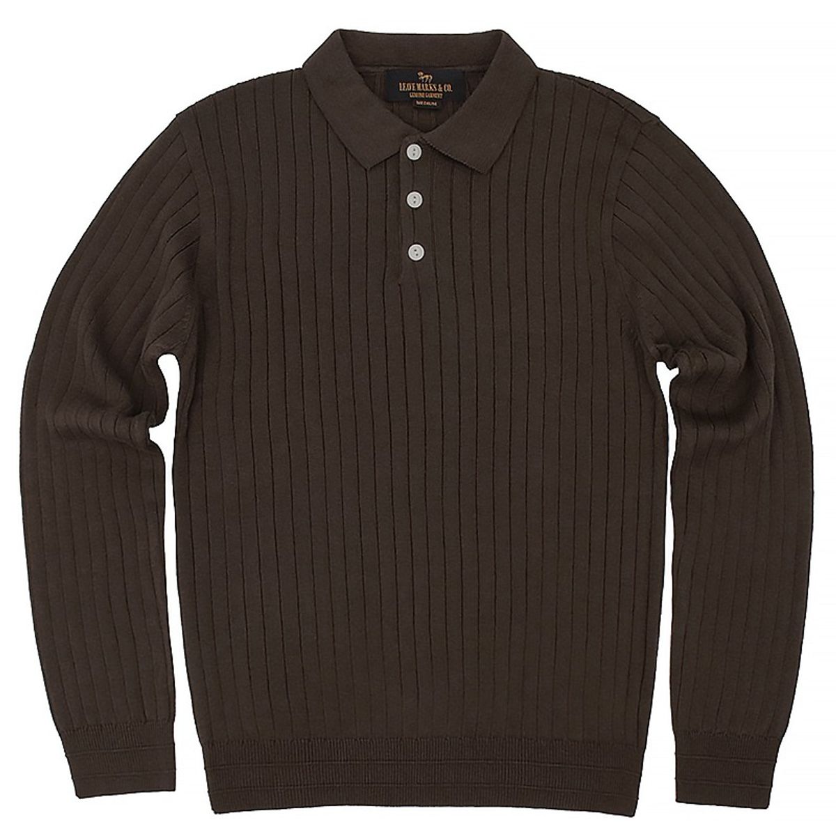 리브마크스(LEAVE MARKS) LM. LOT 202 Golgi Knit Polo Brown