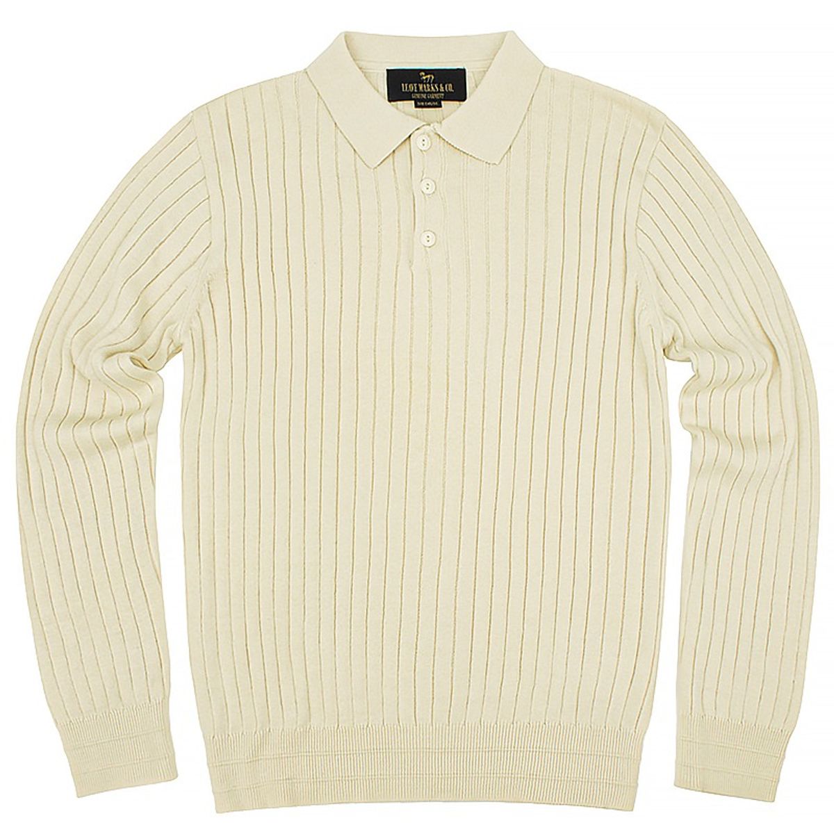 리브마크스(LEAVE MARKS) LM. LOT 202 Golgi Knit Polo Ivory