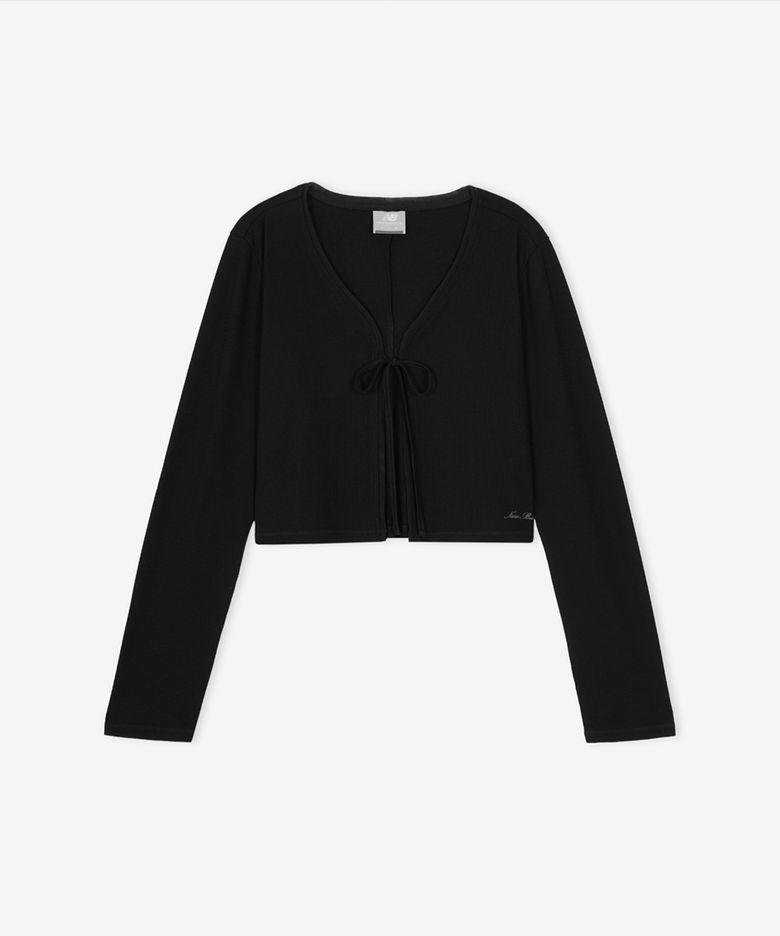 NBMDG3W612 / WOMEN 골지 가디건 (BLACK)