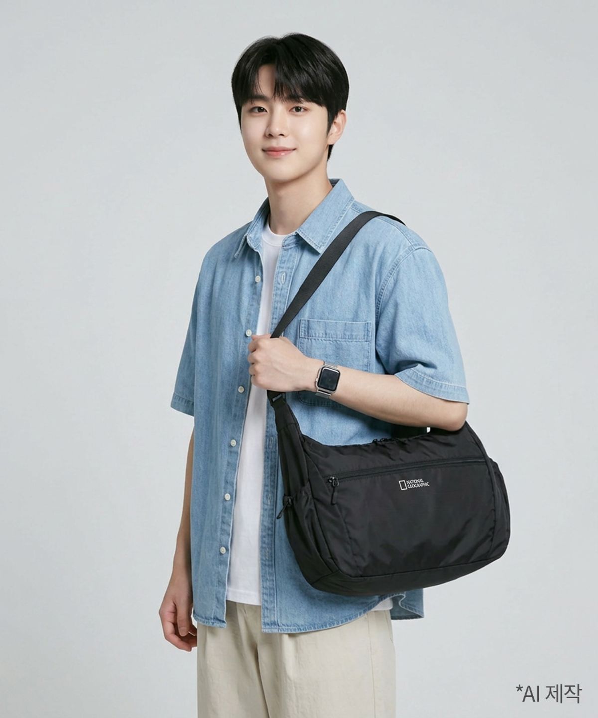 내셔널지오그래픽(NATIONALGEOGRAPHIC) N265ACR810 데일리 라이트 크로스백 L BLACK