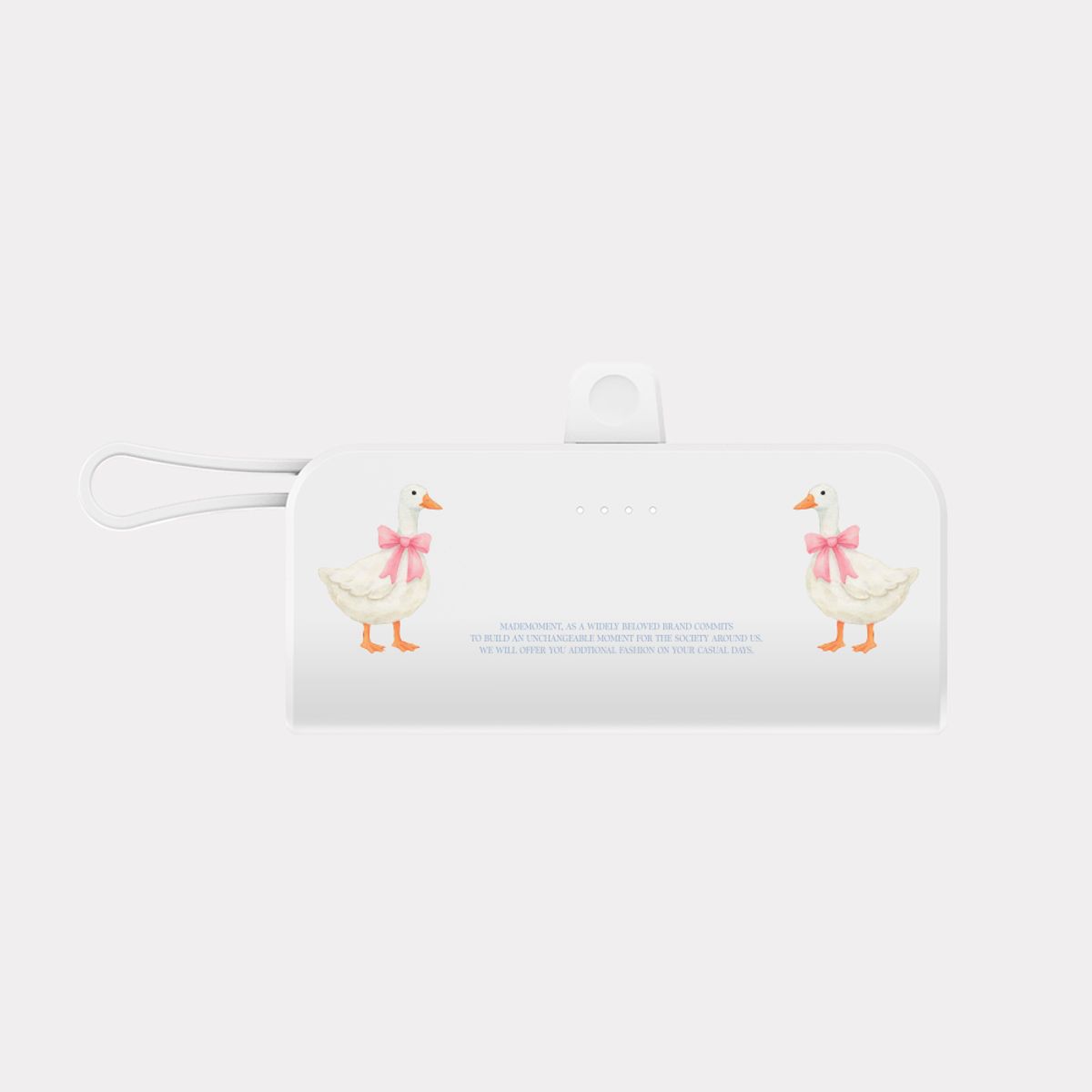 메이드모먼(MADEMOMENT) cottage duck 디자인 [도킹형 보조배터리]