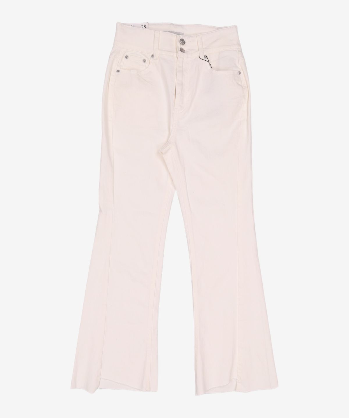 미쏘(MIXXO) 밑단 사선컷팅 슬림 부츠컷_MIWTJD701J 28