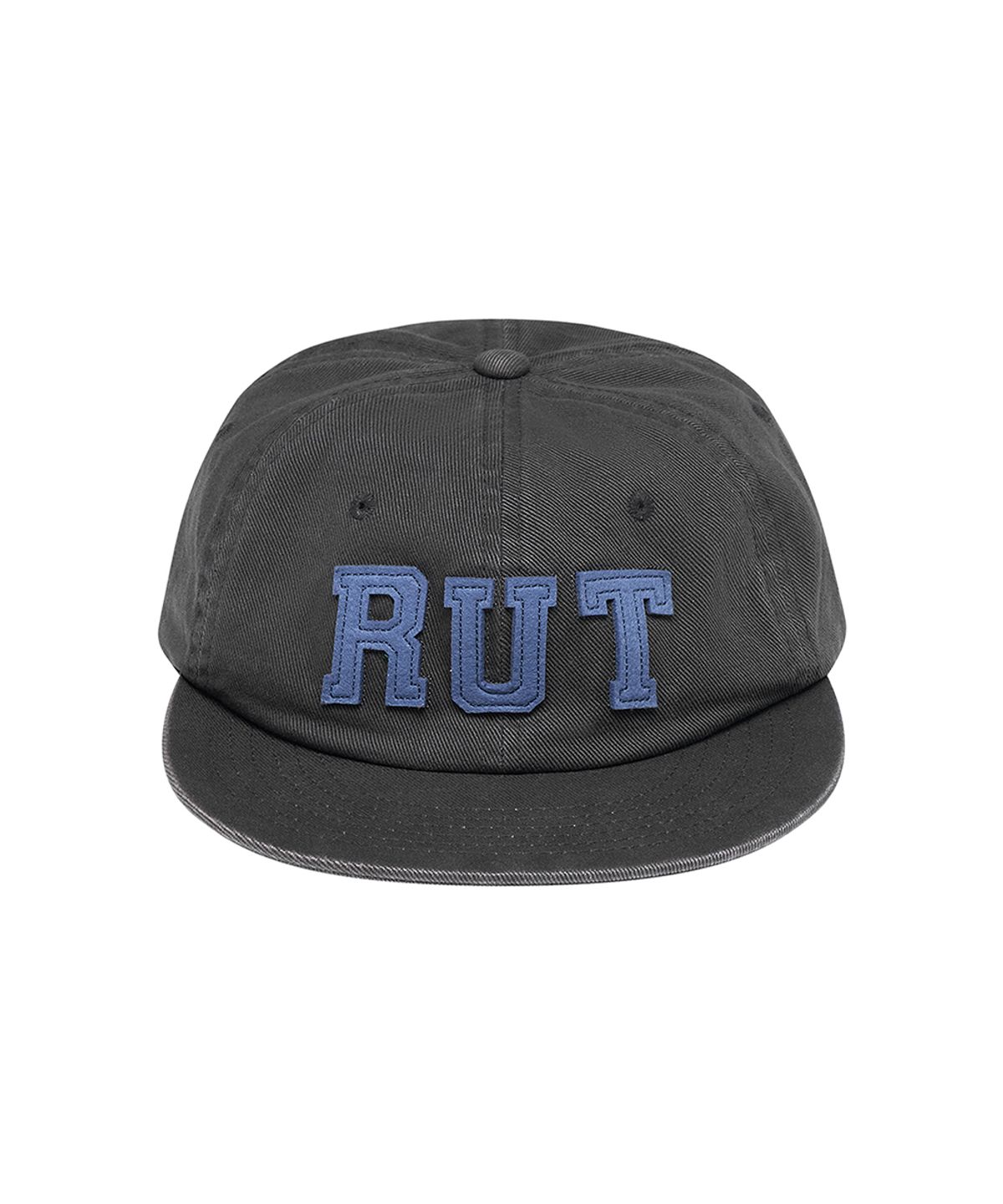 로타입(ROUGHTYPE) Pigment Applique Twill Ball Cap - Charcoal