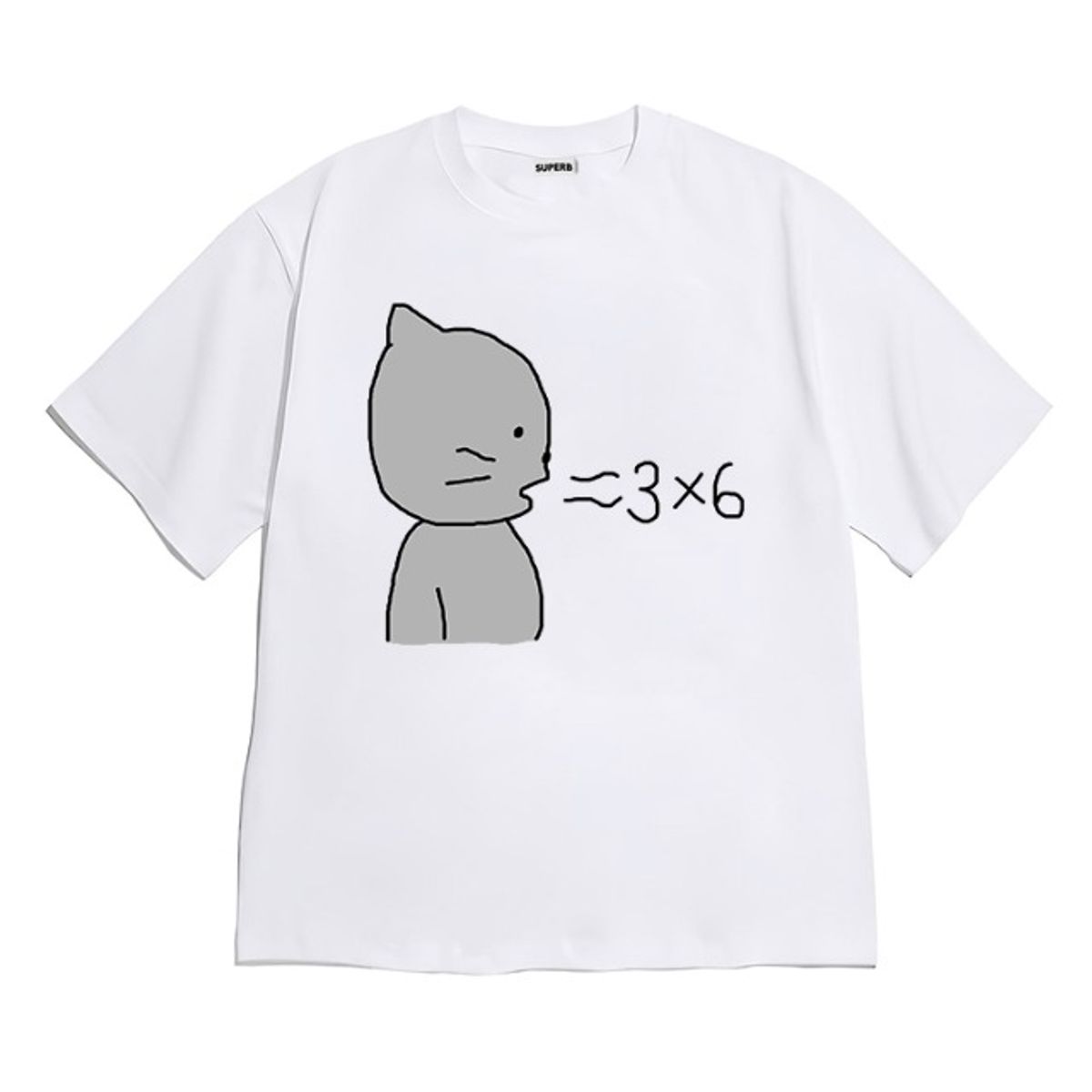 8톤트럭케이스(8TONTRUCK) [반팔티셔츠 곱셈공격]남여공용 오버핏