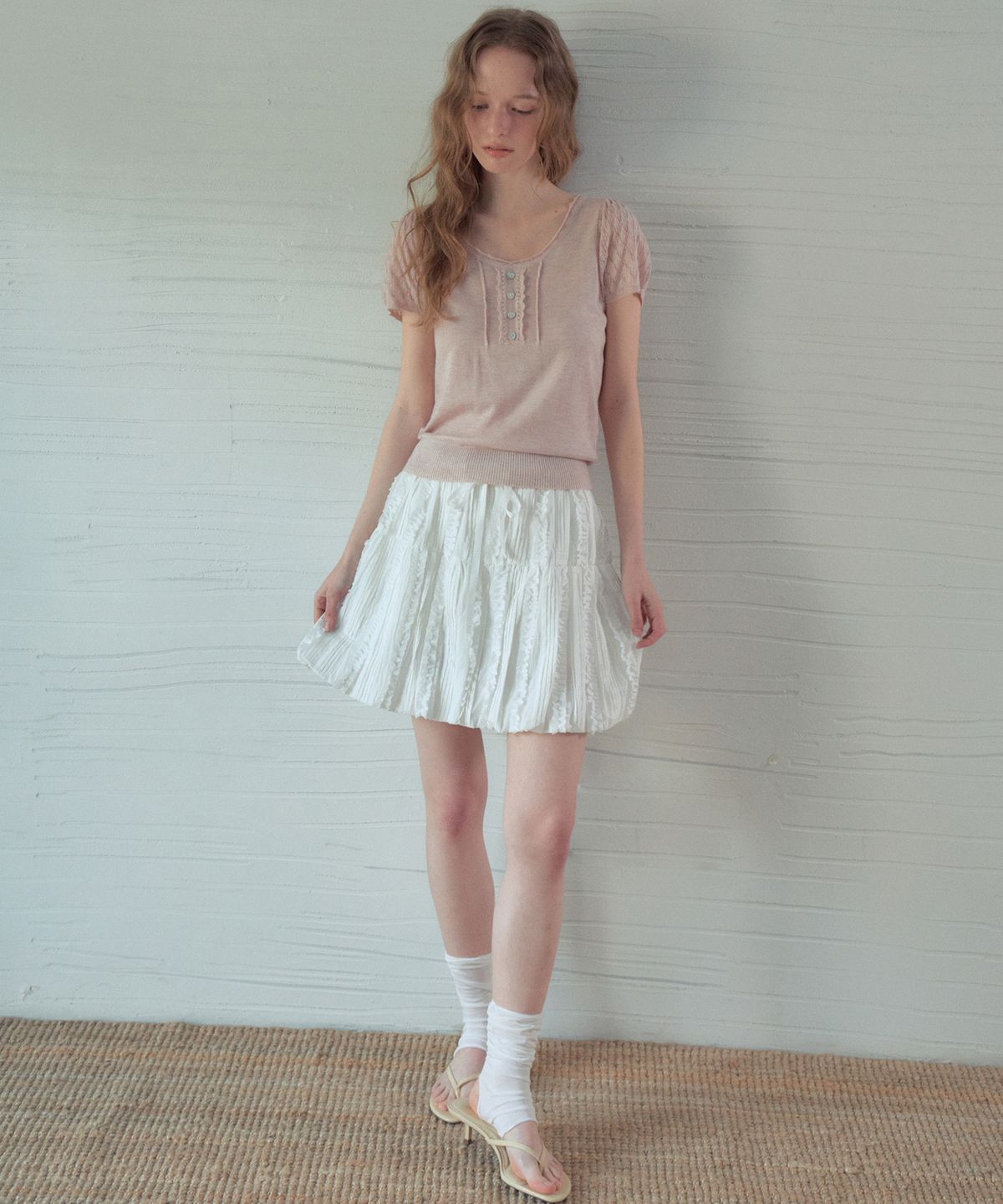아우어노스텔지아(OURNOSTALGIA) Sugar Pumpkin Skirt_2COLOR(OB6SK08)