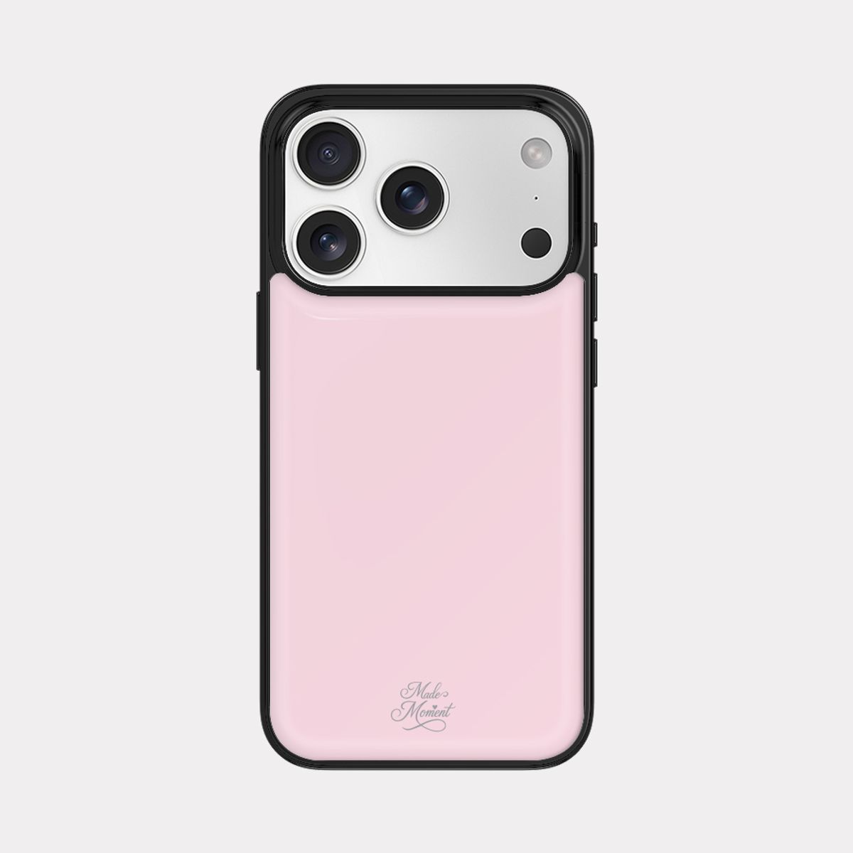 메이드모먼(MADEMOMENT) pink edition 디자인 [블랙 에폭시 범퍼케이스]