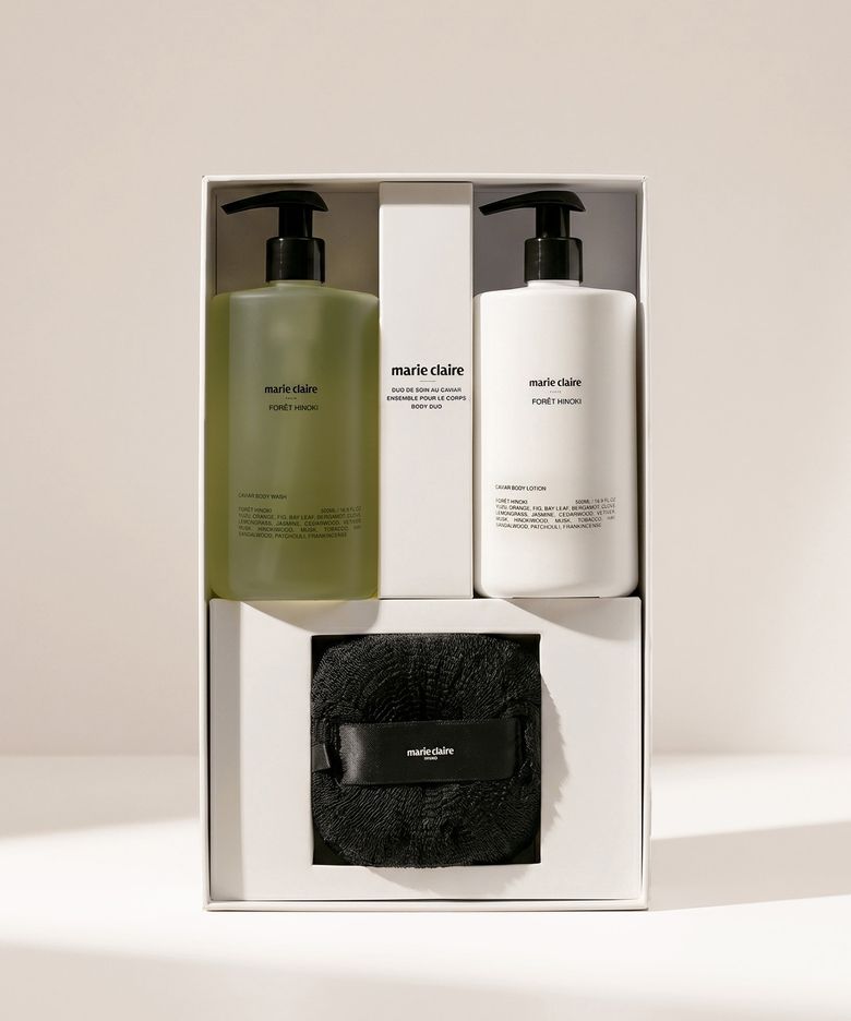 캐비어 케어 듀오 바디워시&바디로션 포레 히노키 (500+500ml)