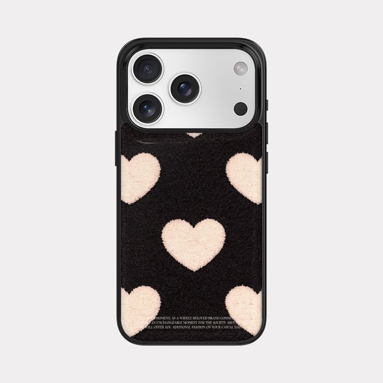 terry heart 디자인 [블랙 맥세이프 범퍼케이스]