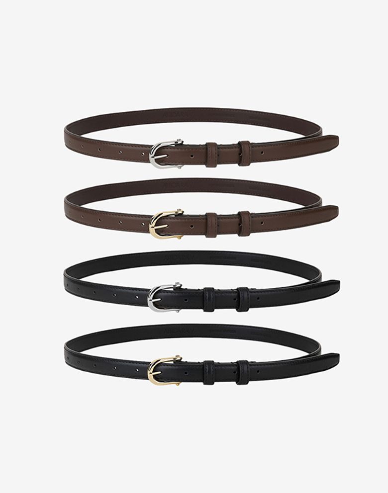 [천연소가죽] The Meridian Classic Slim Leather Belt - 4 Colors / TGB001 TGE001 TSB001 TSE001