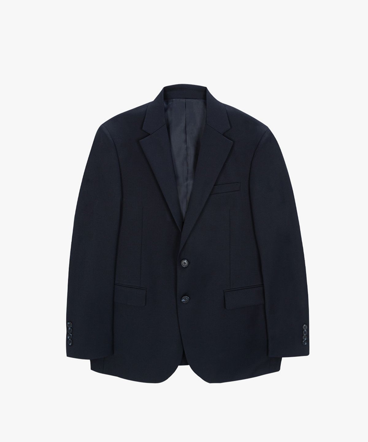 이지오(EZIO) Basic Summer Wool Blazer_Navy