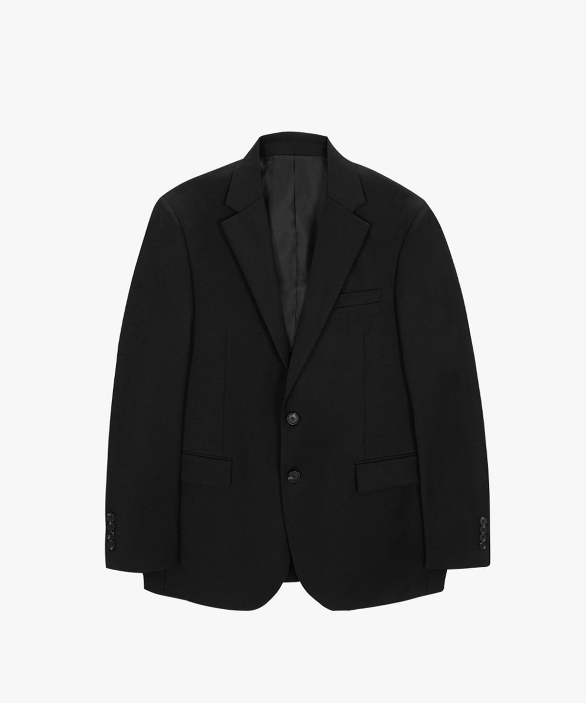 이지오(EZIO) Basic Summer Wool Blazer_Black
