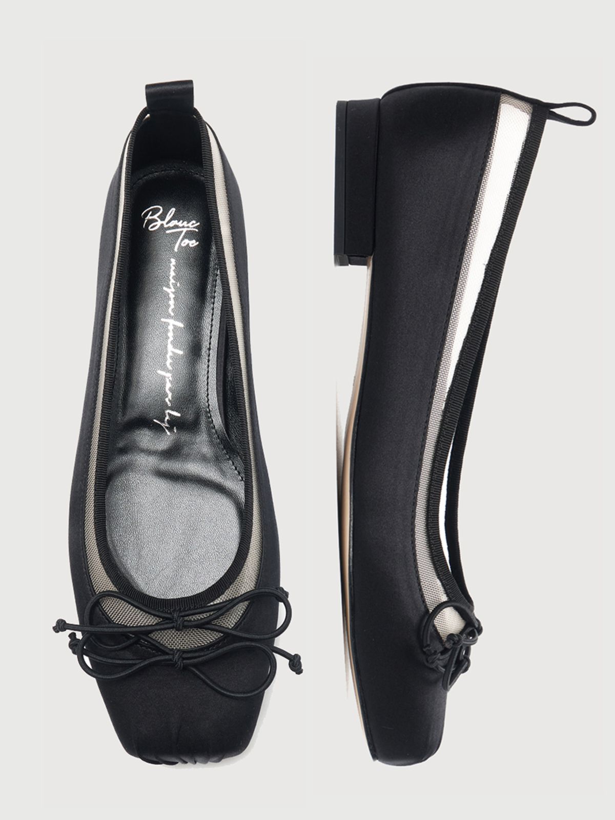 블랑토(BLANC TOE) 리본플랫 1.5CM TWO RIBBON FLATS15