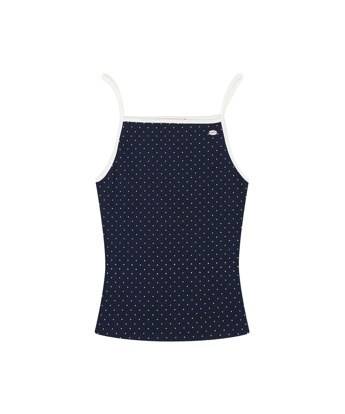 델리센트(DELICCENT) 도트 배색 나시 [NAVY]