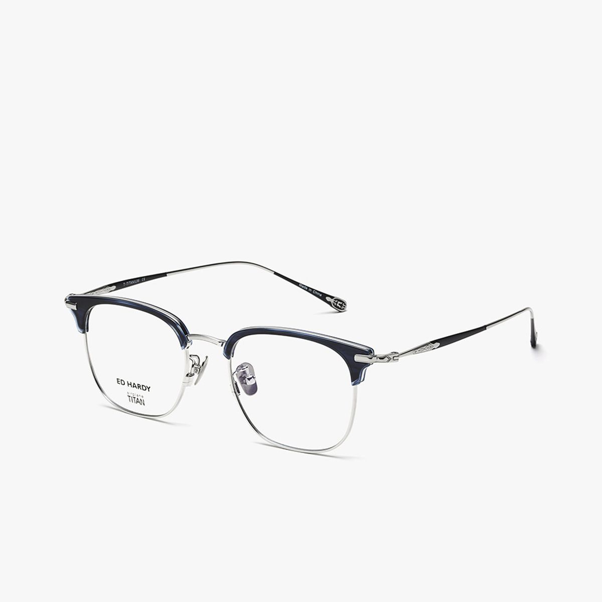 에드하디아이웨어(EDHARDY EYEWEAR) 안경테(ED5021 BLUESILVER 50)