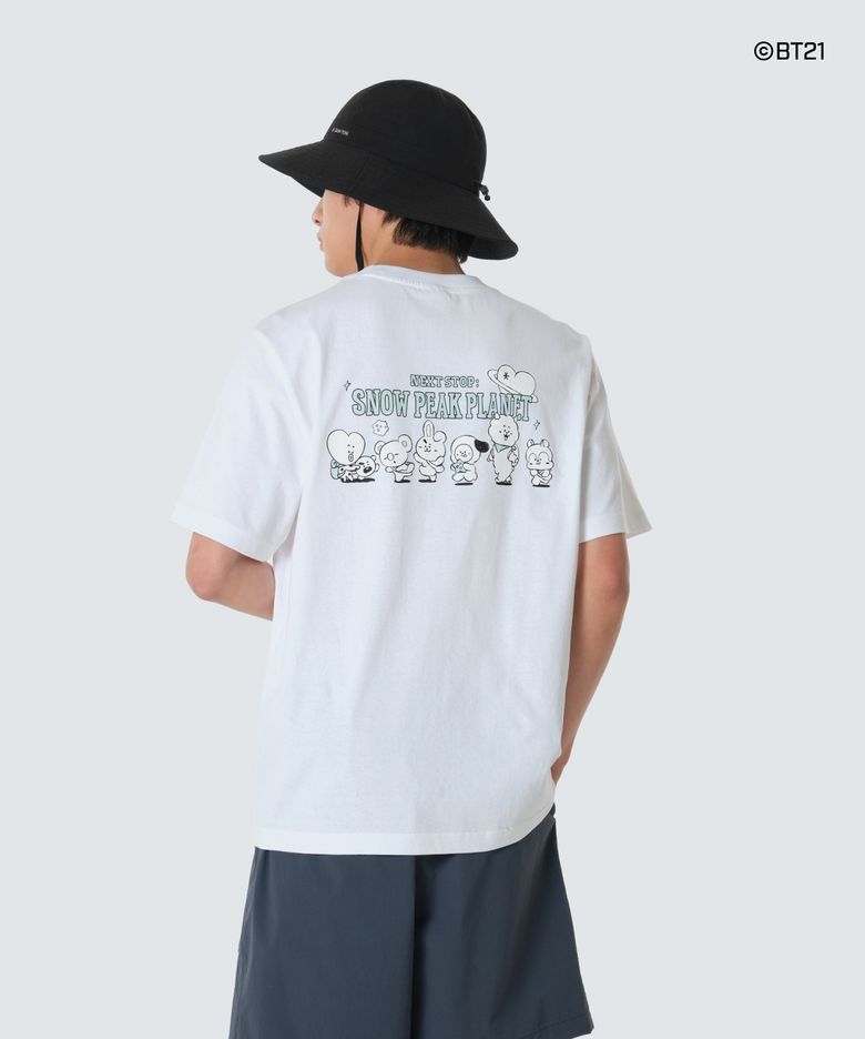 [스노우피크 I BT21] 그래픽 반팔 티셔츠 (S26MUFTS90) White