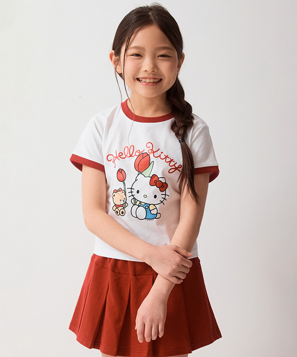 스파오 키즈(SPAO KIDS) [키즈] (산리오캐릭터즈) 스커트 상하세트 (RE)(Red)_SPSMG37KG2