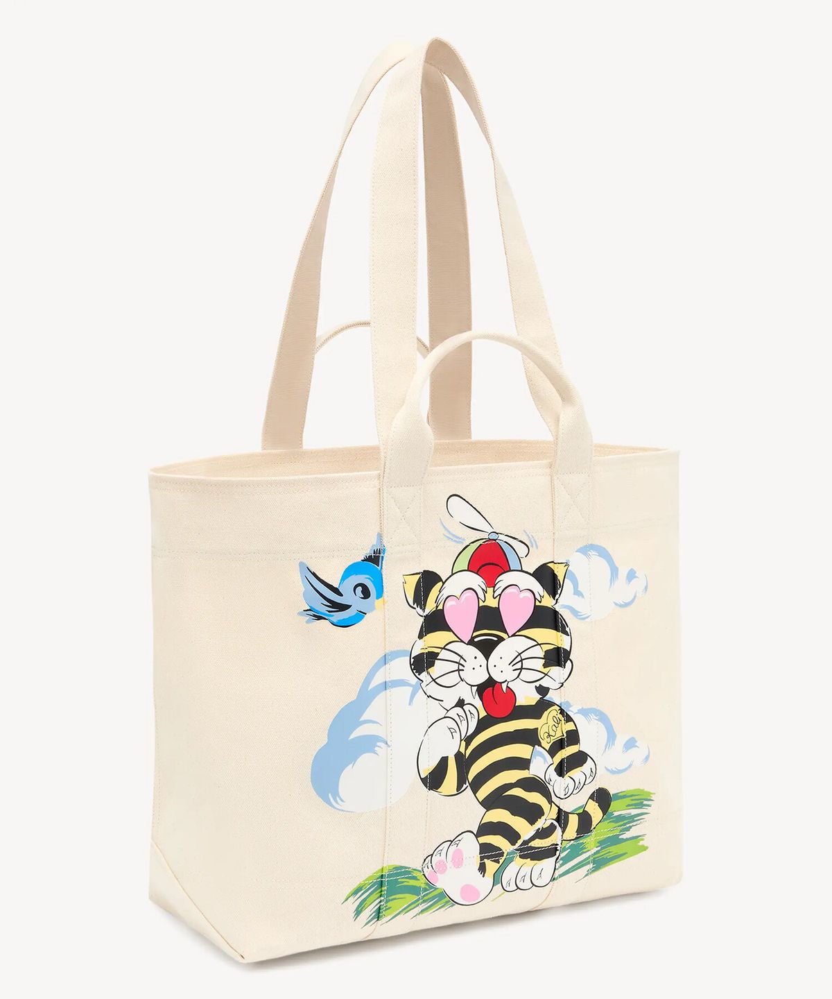 겐조(KENZO) 공용 겐조 카툰 라지 토트 백_K265AIAC01IVF