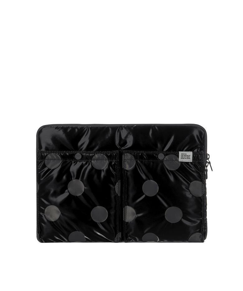 CITY BOYS LAPTOP CASE Glossy Black Polka Dot