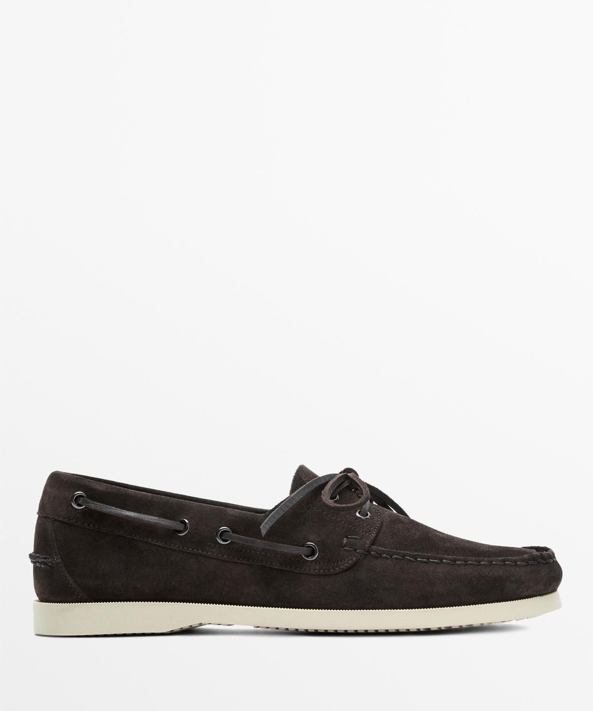 마시모두띠(MASSIMO DUTTI) 가죽 보트 슈즈