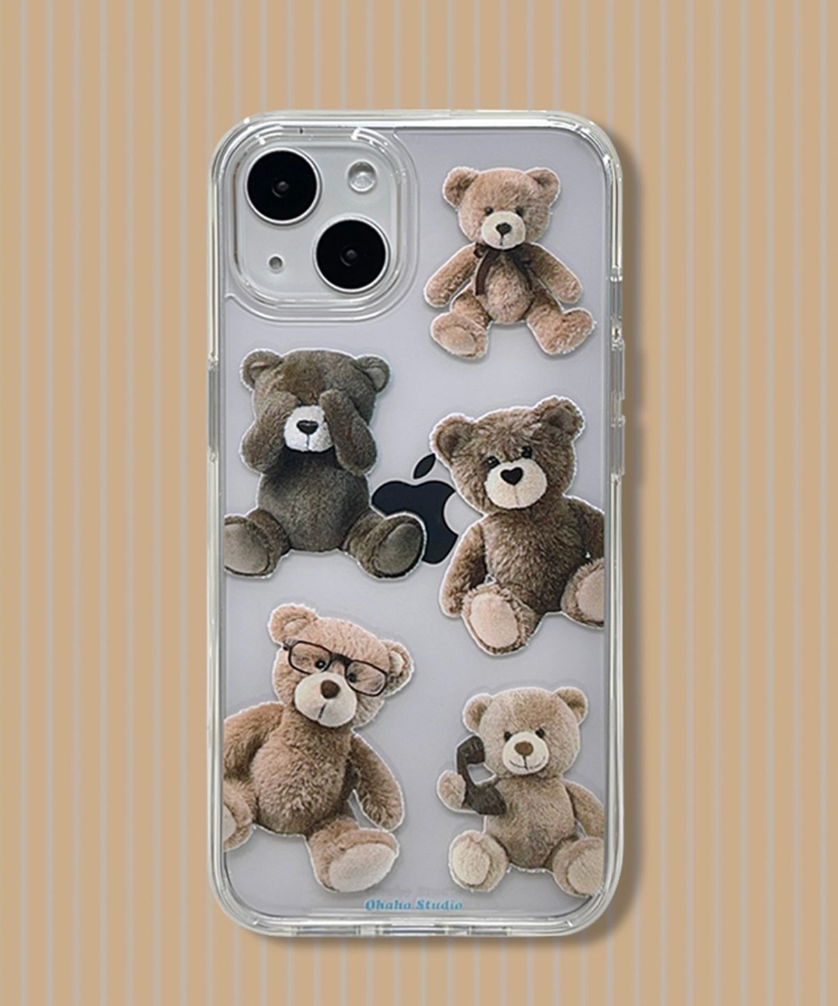 오하호 스튜디오(OHAHO STUDIO) 곰돌이 Phone case_맥세이프&젤하드