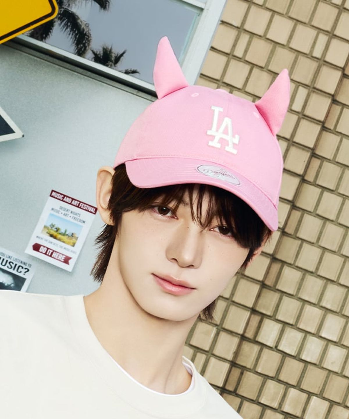 엠엘비(MLB) 시그니처 데빌 언스트럭쳐 볼캡 LA (Pink)