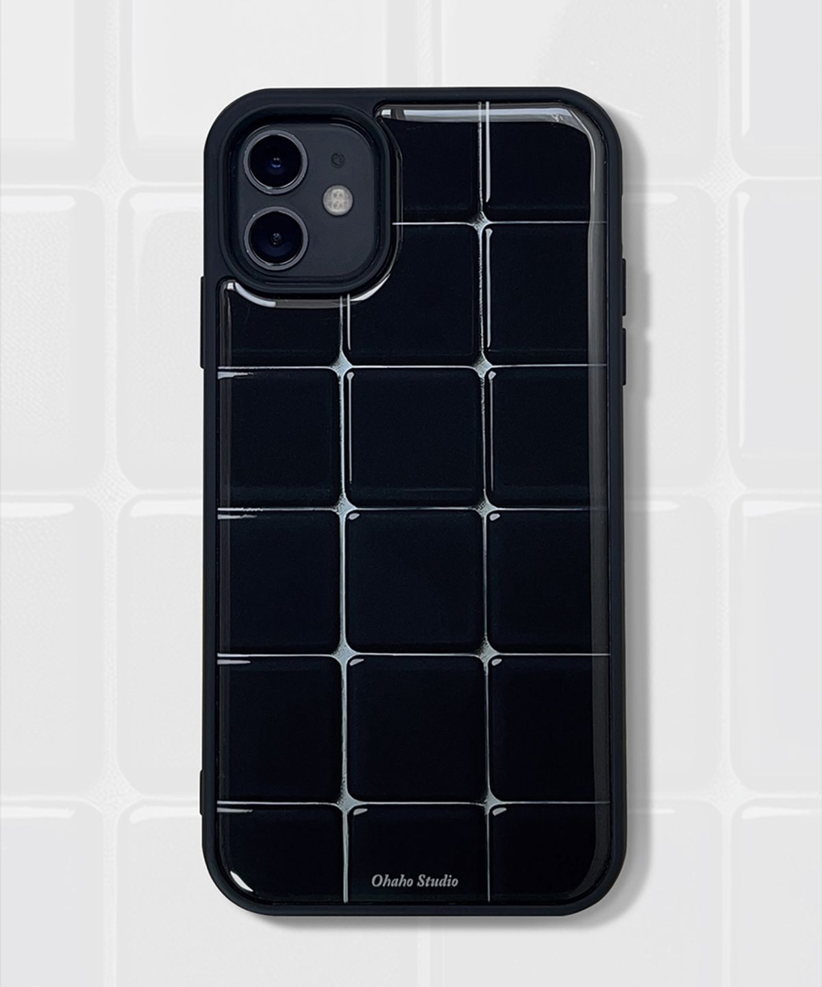 오하호 스튜디오(OHAHO STUDIO) Urban black Phone case (에폭시/글라스/맥세이프 글라스)