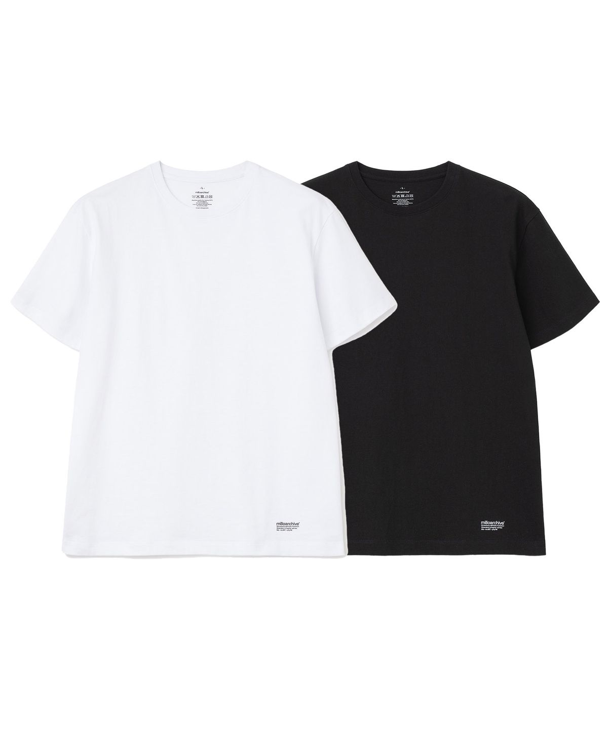 밀로 아카이브(MILLO ARCHIVE) [2PACK] 스탠다드 챕터 로고 티셔츠 [믹스]