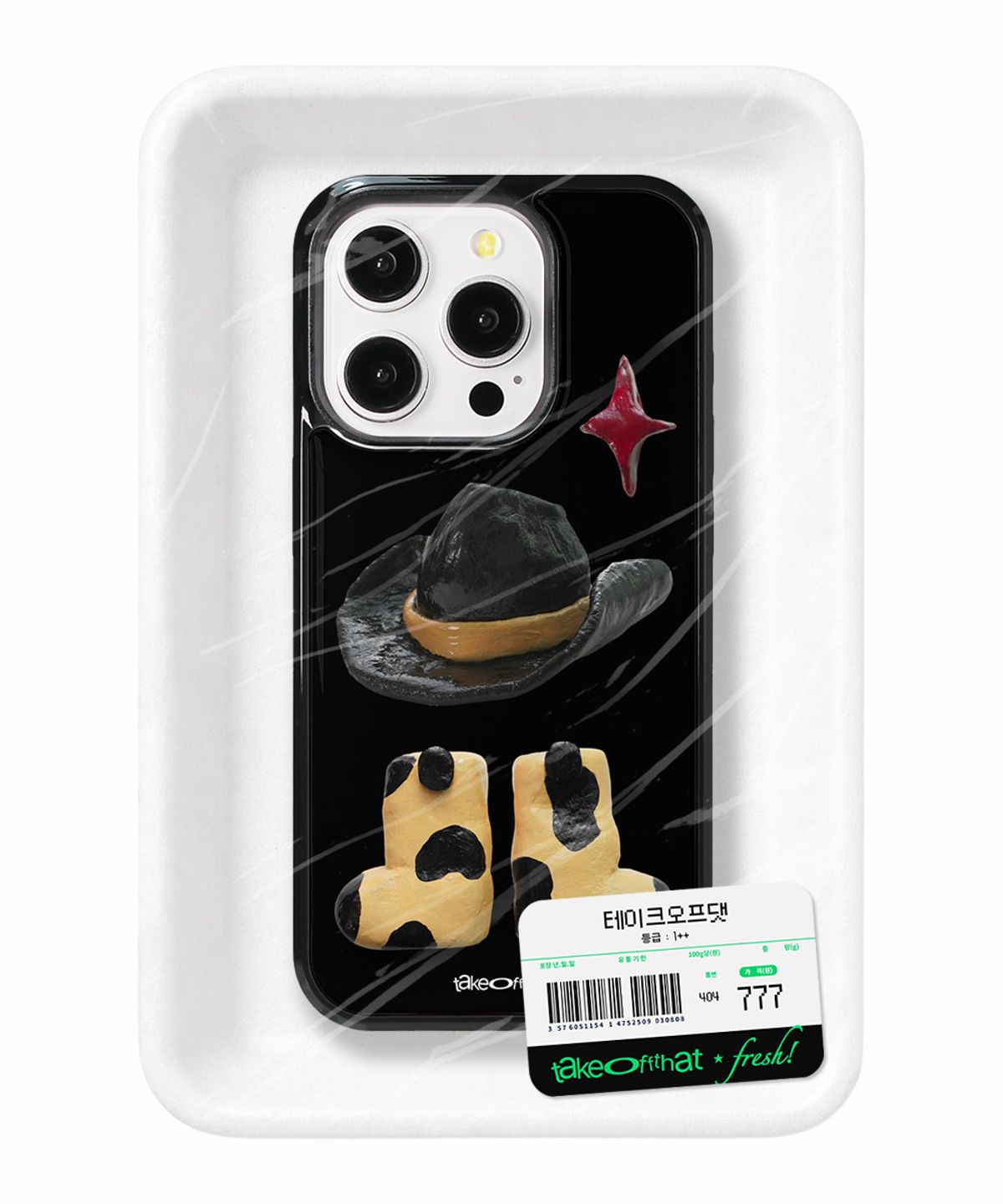 테이크오프댓(TAKEOFFTHAT) fortune cowboy case (black)