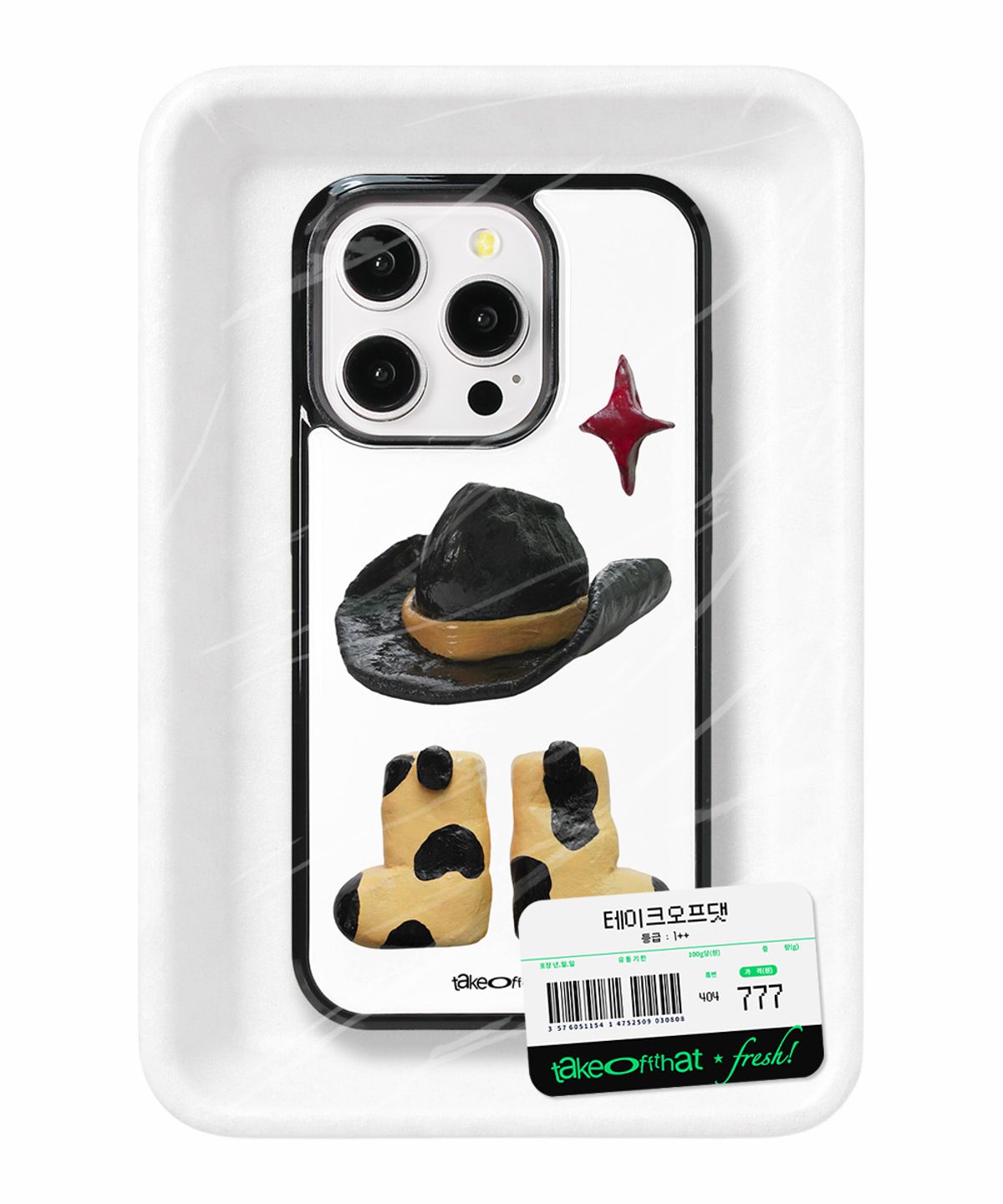 테이크오프댓(TAKEOFFTHAT) fortune cowboy case (white)