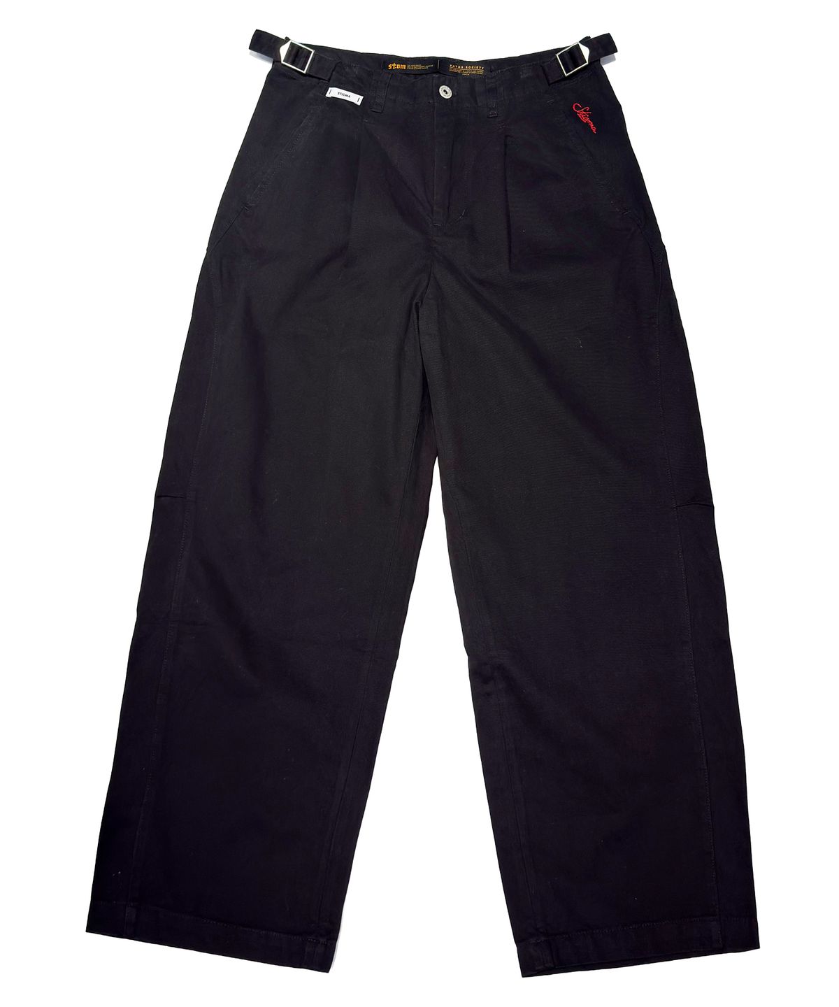 스티그마(STIGMA) WASHED TAPERED PANTS BLACK