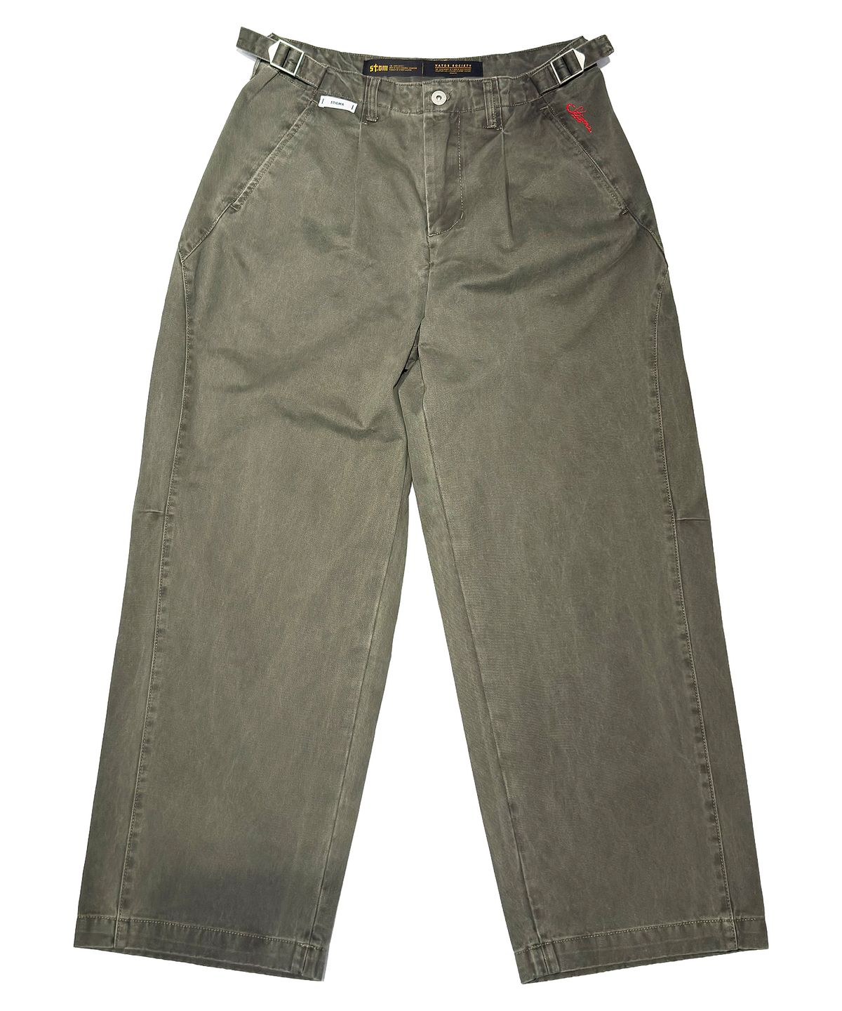 스티그마(STIGMA) WASHED TAPERED PANTS KHAKI