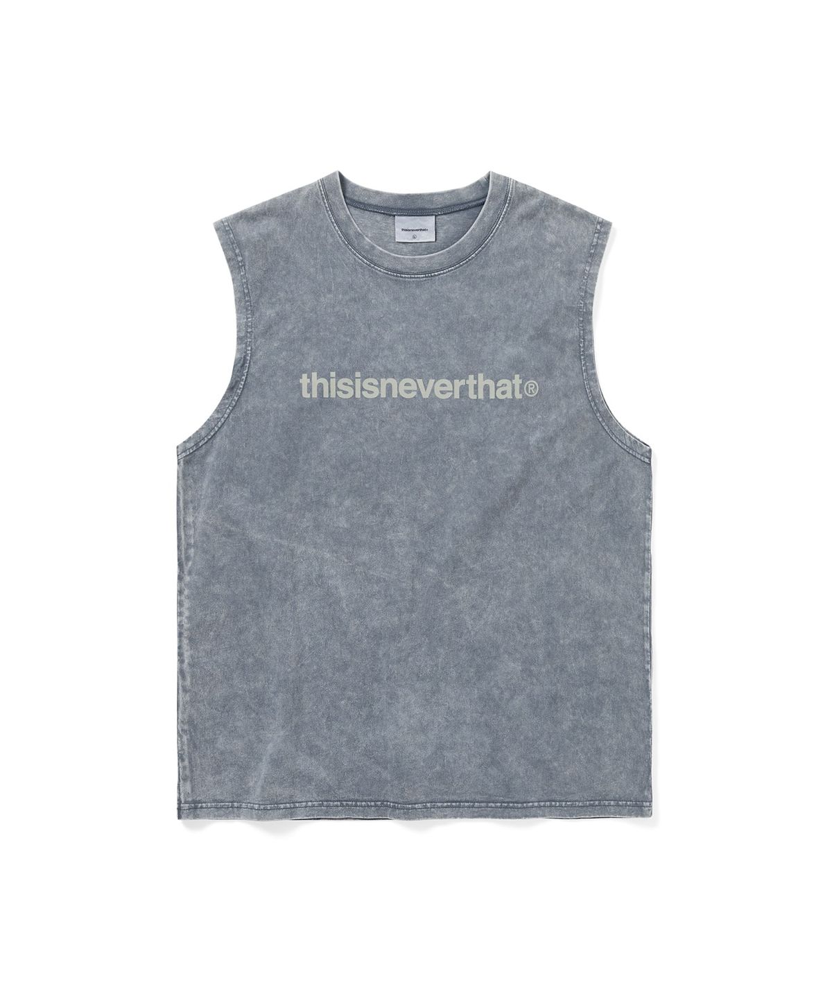 디스이즈네버댓(THISISNEVERTHAT) T-Logo Sleeveless Faded Navy