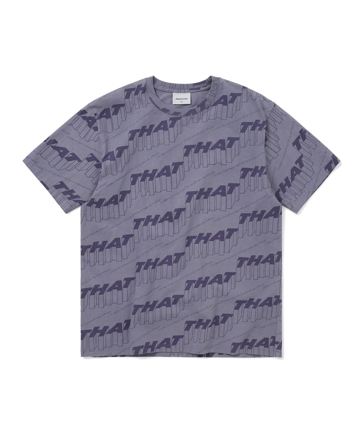 디스이즈네버댓(THISISNEVERTHAT) Stacked THAT Tee Purple Grey