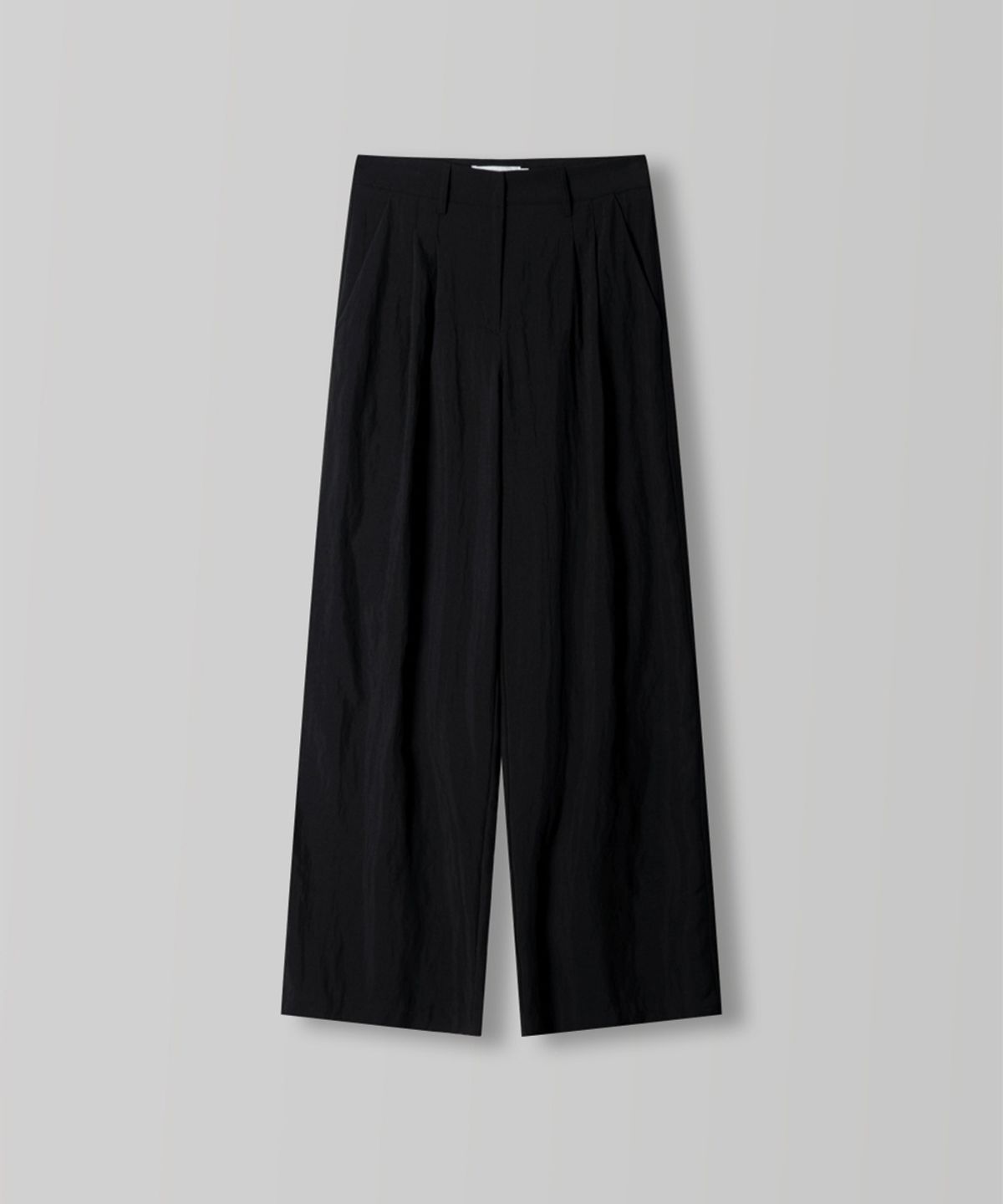 108파운드(108POUND) Airy Tuck Slacks_Black