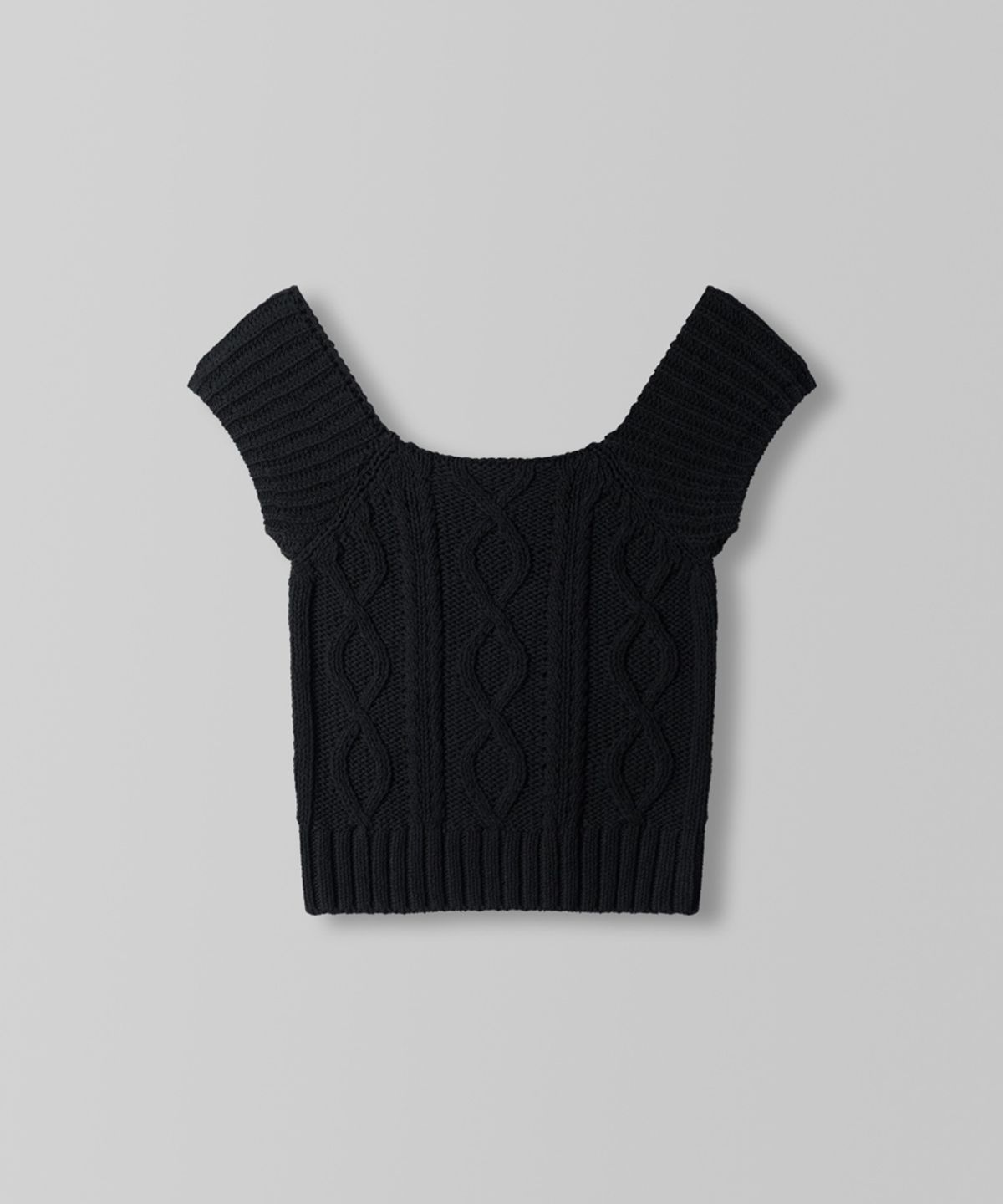 108파운드(108POUND) Bloom Knit Top_Black