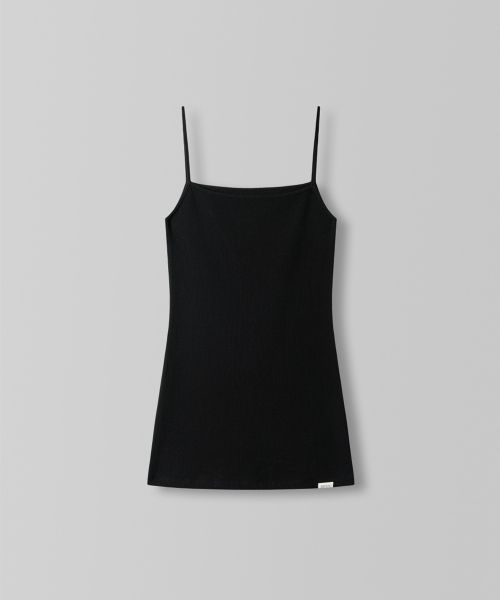 Eyelet Slim Mini Dress_Black