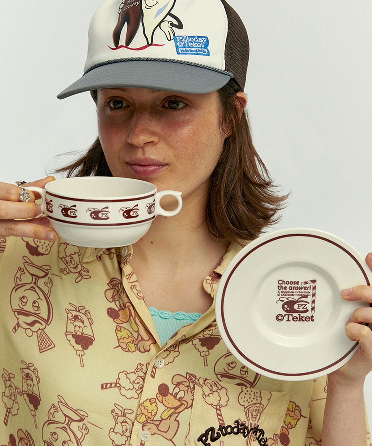 테켓(TEKET) TEKET X PZtoday Biscuit Bowl White