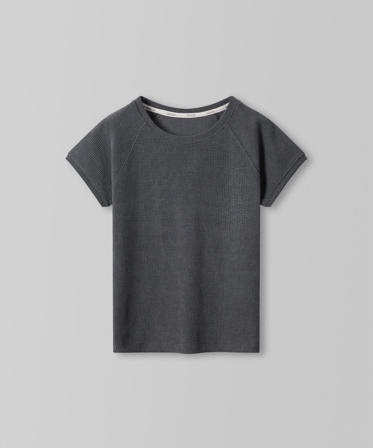 108파운드(108POUND) Easy Waffle Raglan Tee_Charcoal