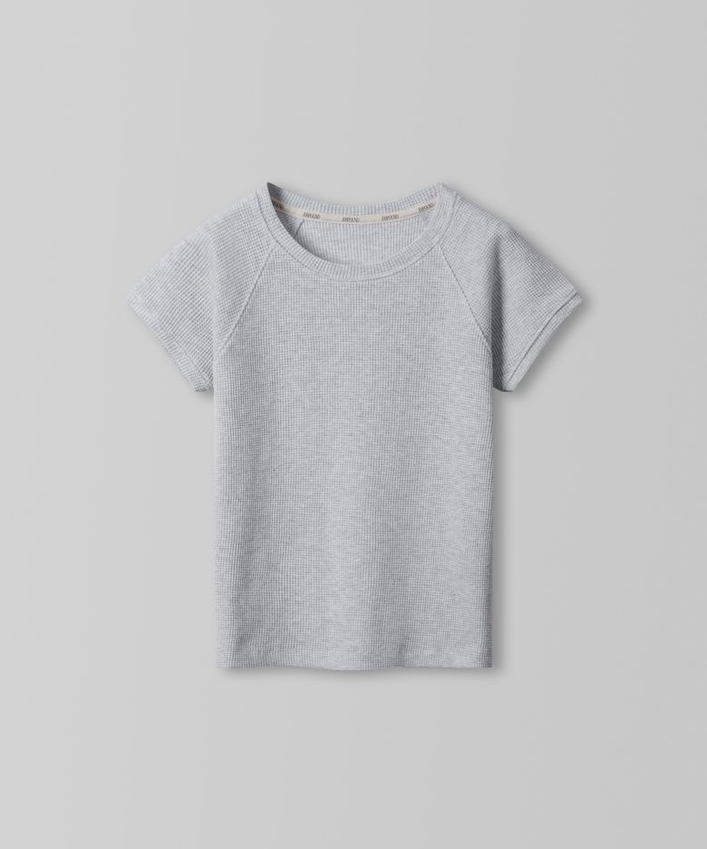 Easy Waffle Raglan Tee_Light Melange